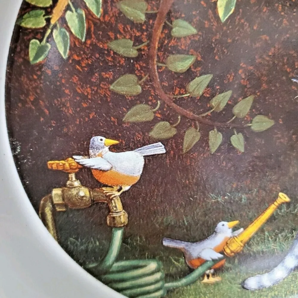 Whimsical 'C is for Cat' Ned Young Lang Second Thoughts 2005 Cat Dish